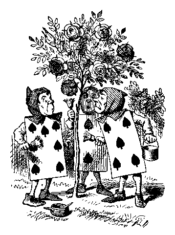 Cards around the tree